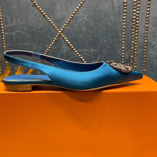 BALLERINA SLINGBACK LV MET BLU