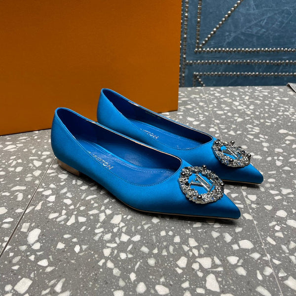 LV MET BALLERINA BIANCA BLU