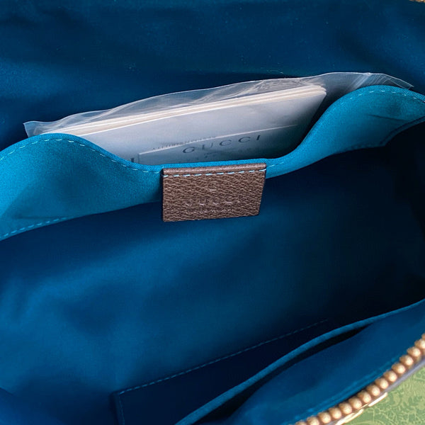 ophidia large 24cm comestic pouch beige monogram canvas