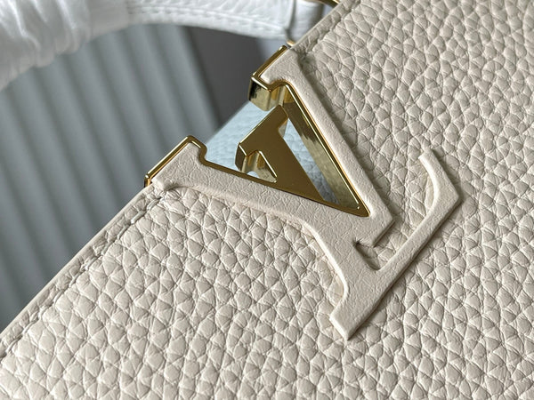 CAPUCINES MINI 21 CREMA BLU NUVOLA TAURILLON ORO HARDWARE