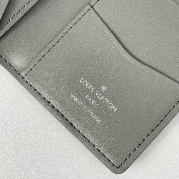 LV POCKET ORGANIZER 11 GRAY MONOGRAM SHADOW CALFSKIN