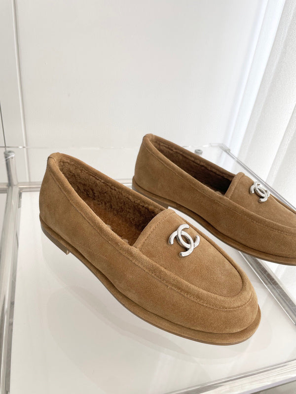 CC LOAFERS SHERPA BROWN SUEDE SHW