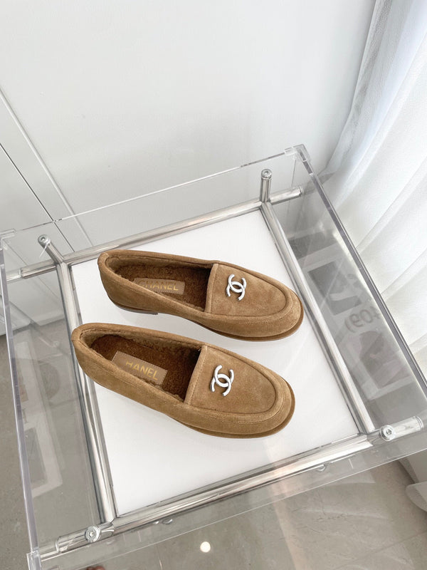 CC LOAFERS SHERPA BROWN SUEDE SHW