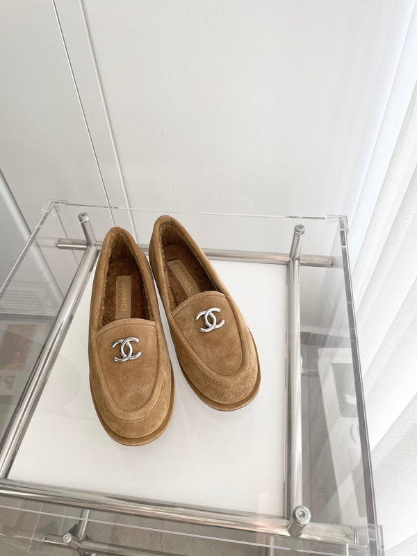 CC LOAFERS SHERPA BROWN SUEDE SHW