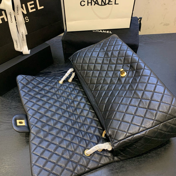 Classic Bag 91169 46cm black calfskin gold hardware