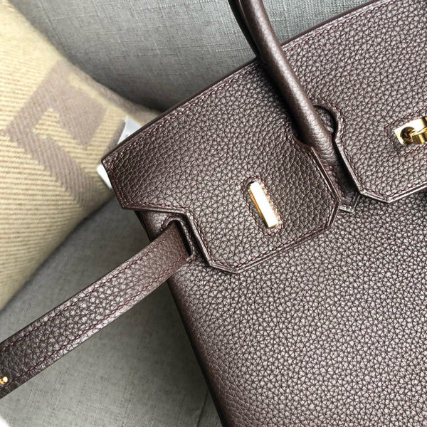 HM BIRKIN CHOCOLATE TOGO LEATHER