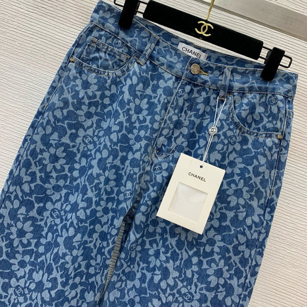 CC Jeans Printed Denim Blue and Dark Blue