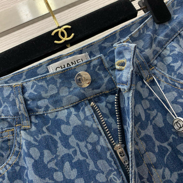 CC Jeans Printed Denim Blue and Dark Blue