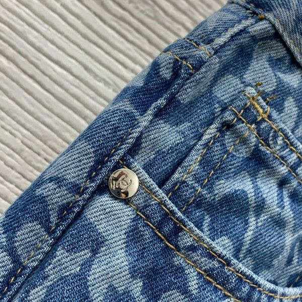 CC Jeans Printed Denim Blue and Dark Blue