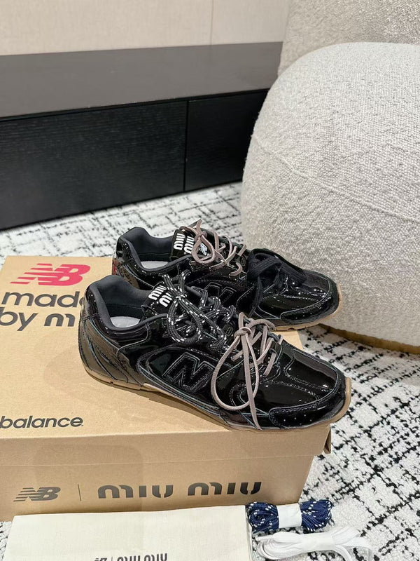 Miu Miu Black New Balance Edition 530 SL Sneakers