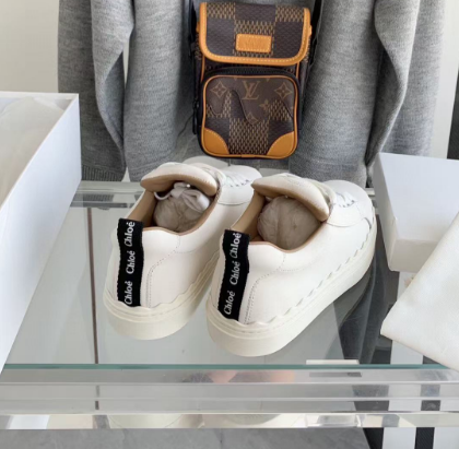 Chloe Lauren Sneaker White Calfskin