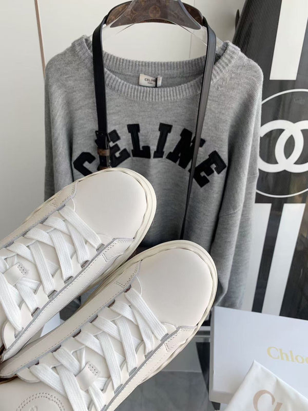 Chloe Lauren Sneaker White Calfskin