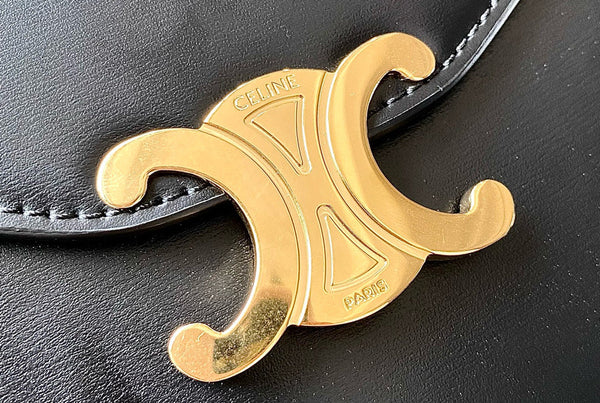 TRIOMPHE WOC 20 BLACK CALFSKIN