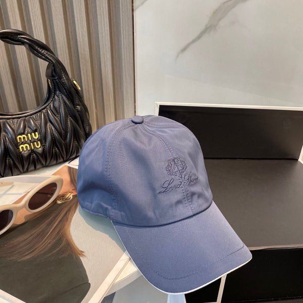 LP BASEBALL CAP IN BLUE NYLON FABRIC