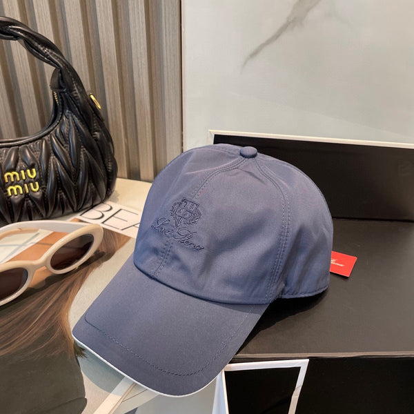 LP BASEBALL CAP IN BLUE NYLON FABRIC