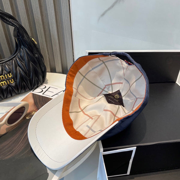 LP BASEBALL CAP IN BLUE NYLON FABRIC