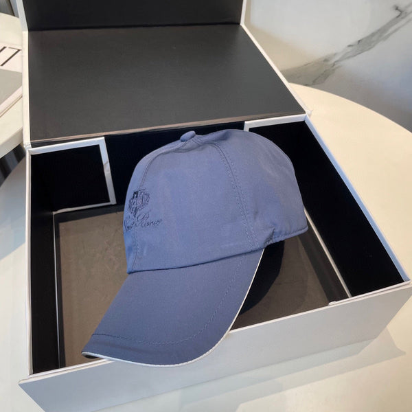 LP BASEBALL CAP IN BLUE NYLON FABRIC