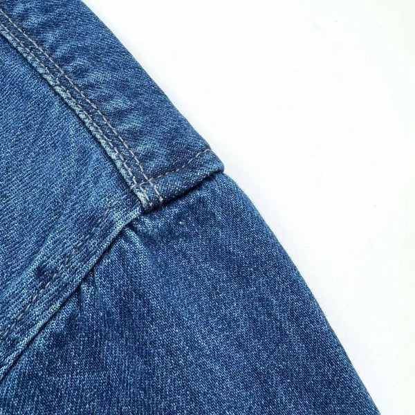 Loewe Short Sleeve Men Shirt in Blue Denim