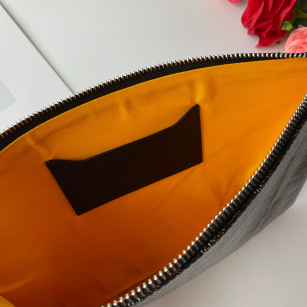 Goyard Black Goyardine Senat PM Cosmetic Bag