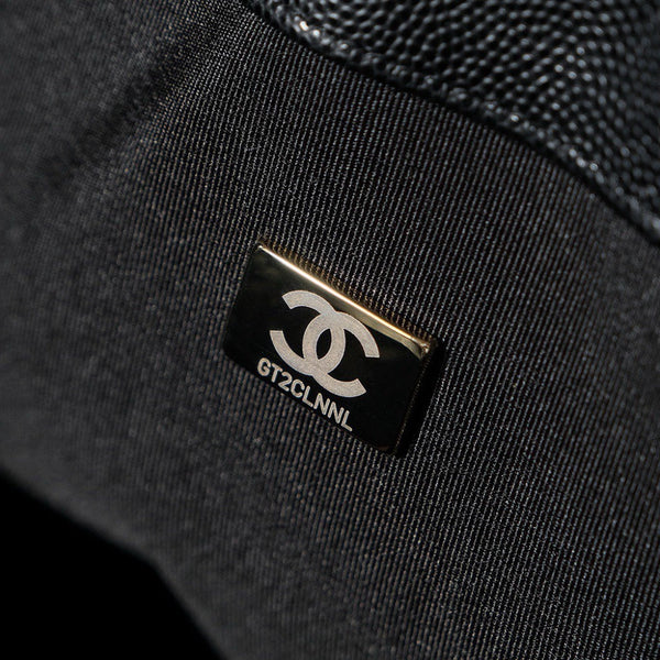 25C Hobo Bag 31cm Black Calfskin