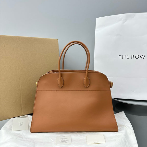 The Row Margaux 10 Pelle Marrone