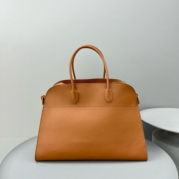 The Row Margaux 12 Brown Leather