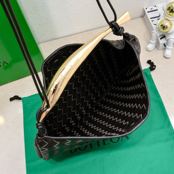 SARDINA 39 CON CATENA IN PELLE DI AGNELLO MARRONE SCURO