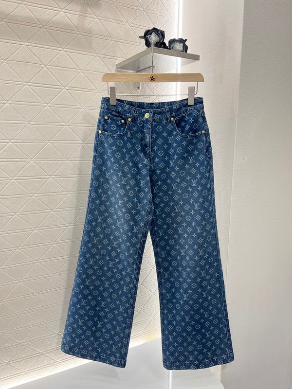 DENIM LV LOGO BLUE JEANS