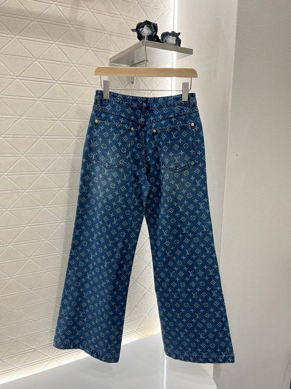 DENIM LV LOGO BLUE JEANS