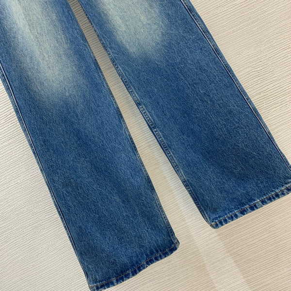 LV High Waist Blue Jeans