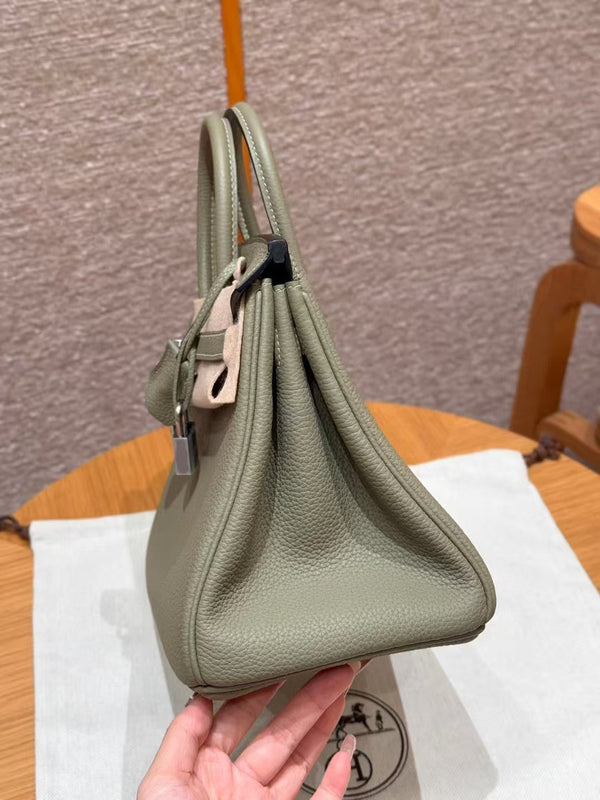 HM BIRKIN BAG 30 OLIVE TOGO SILVER HARDWARE