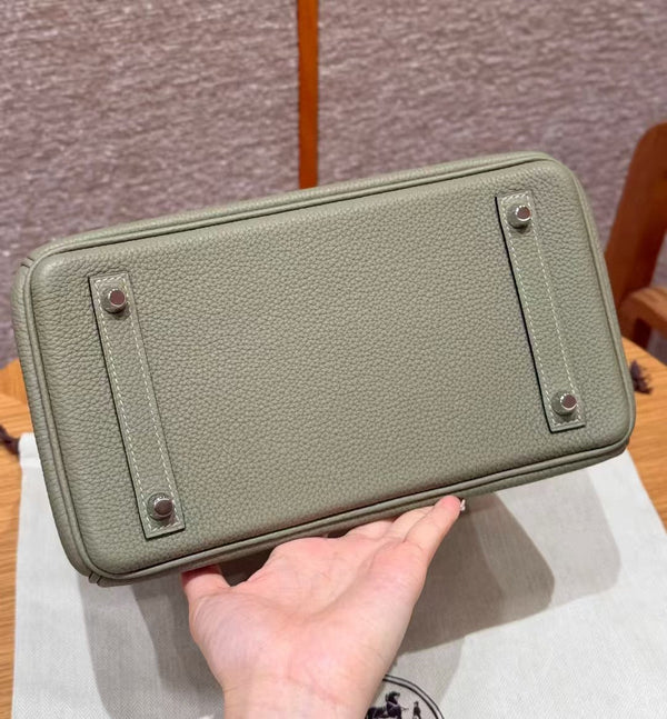 HM BIRKIN BAG 30 OLIVE TOGO SILVER HARDWARE