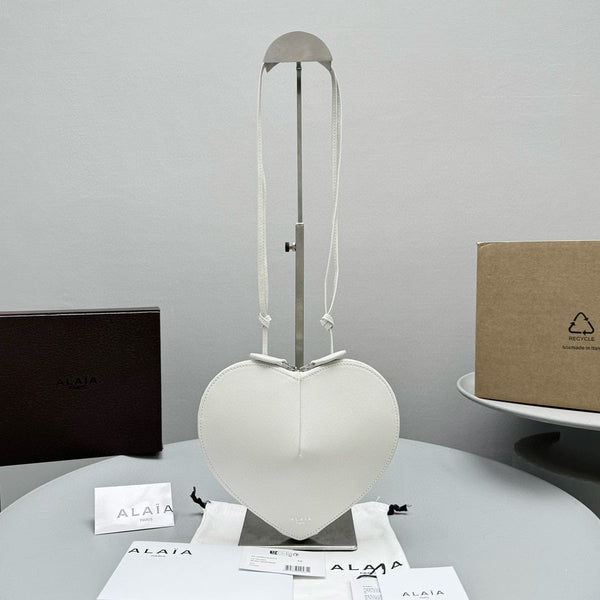 AL COEUR BAG IN WHITE CALFSKIN