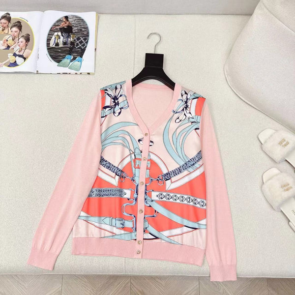 HM 25S Cardigan Tencel Knit Fabric with Rayon Fabric