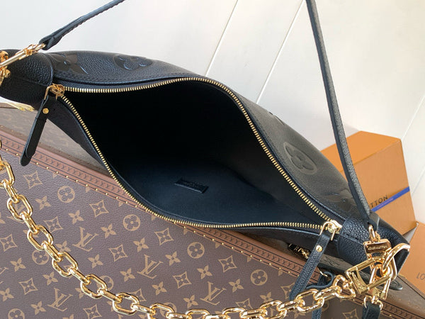 LV hobo Loop Bag 38cm Black Monogram Empreinte Leather