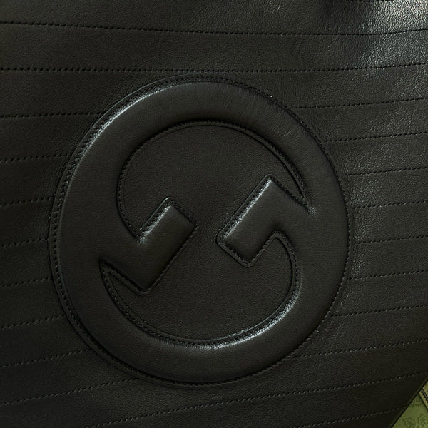 GG Blondie 34.5 2Way Tote Bag Black Calfskin