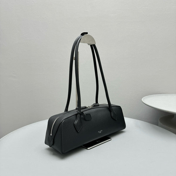 LE TECKEL SHOULDER BAG 32 BLACK CALFSKIN