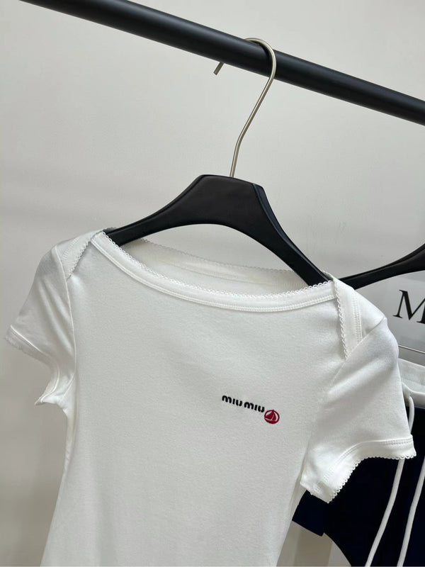 Miu 25 Body Suit White Cotton 208771