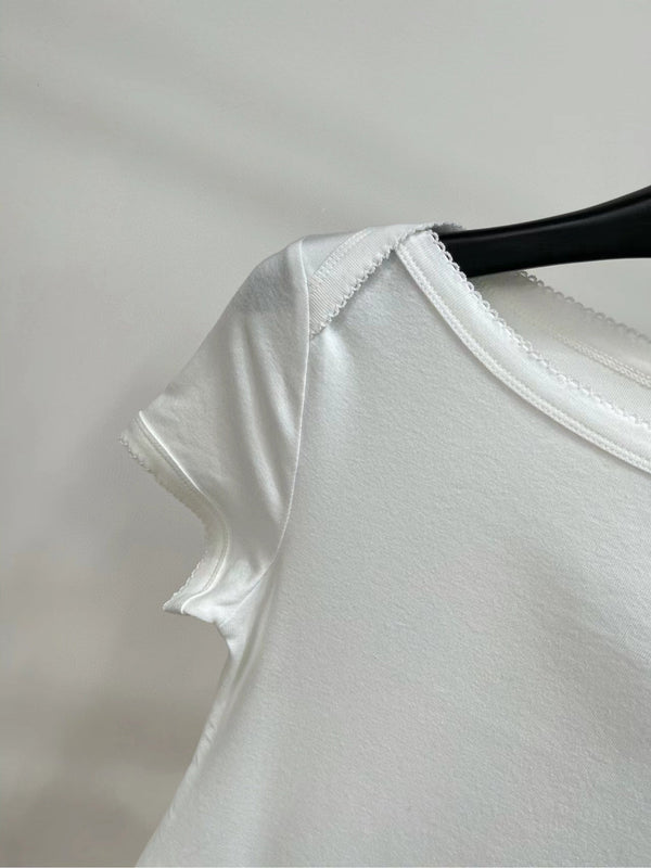 Miu 25 Body Suit White Cotton 208771