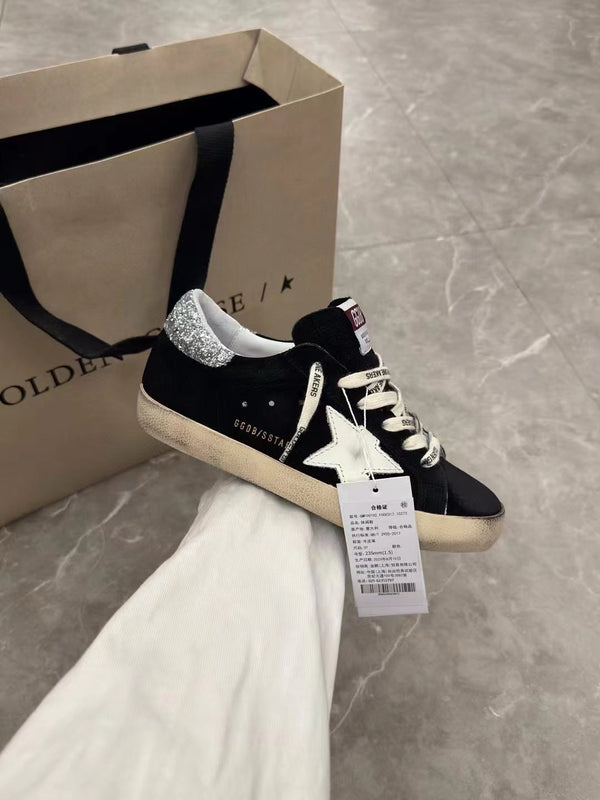 Super-Star 20mm Black Suede Sneaker