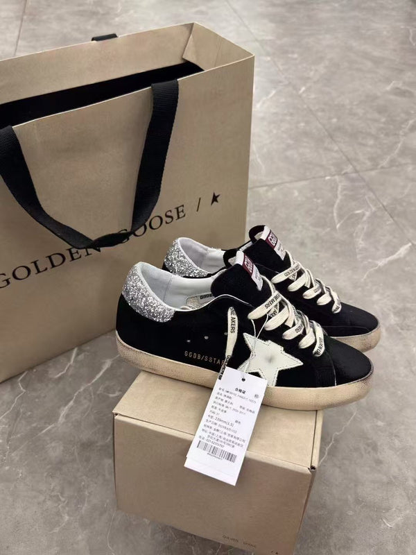 Super-Star 20mm Black Suede Sneaker