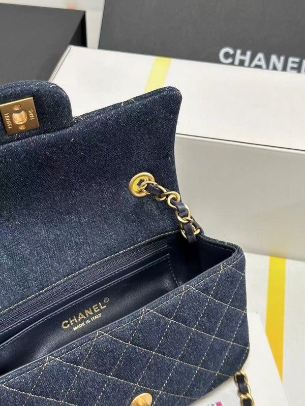 CC 25C Dark Blue Denim Gold Hardware