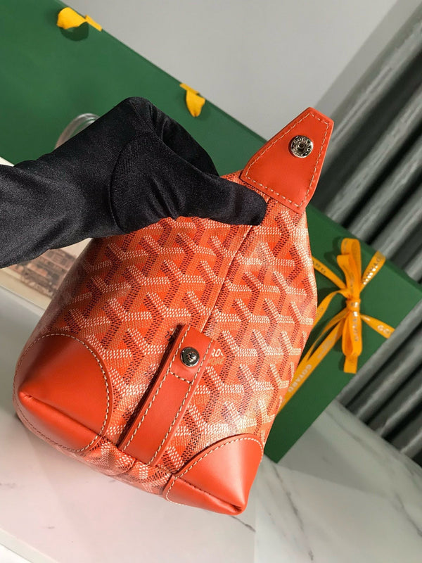 BOEING TOILERY 25CM ORANGE GOYARDINE CANVAS AND CALFSKIN TRIM