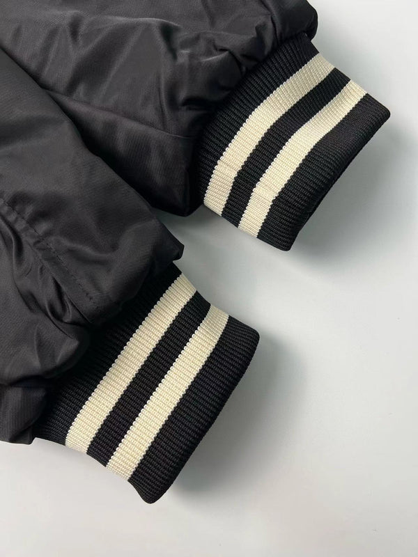 Celine Jackets C Logo Black White Mix Grey Cotton