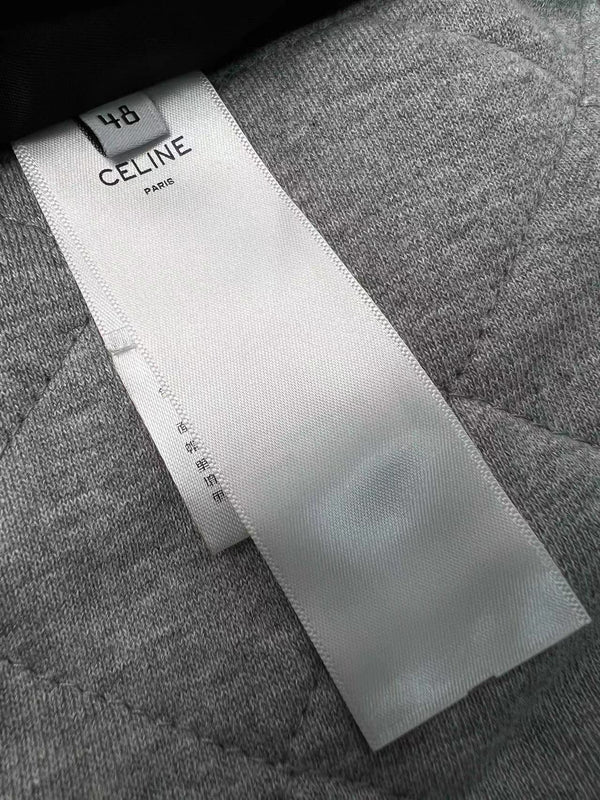 Celine Jackets C Logo Black White Mix Grey Cotton