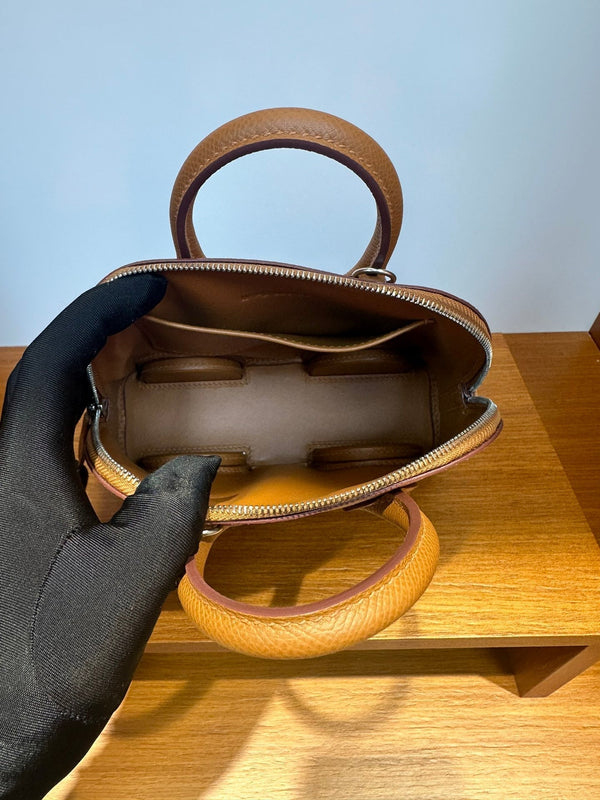 HM Bolide Mini 19cm Gold Epsom Leather on Yellow Wheels