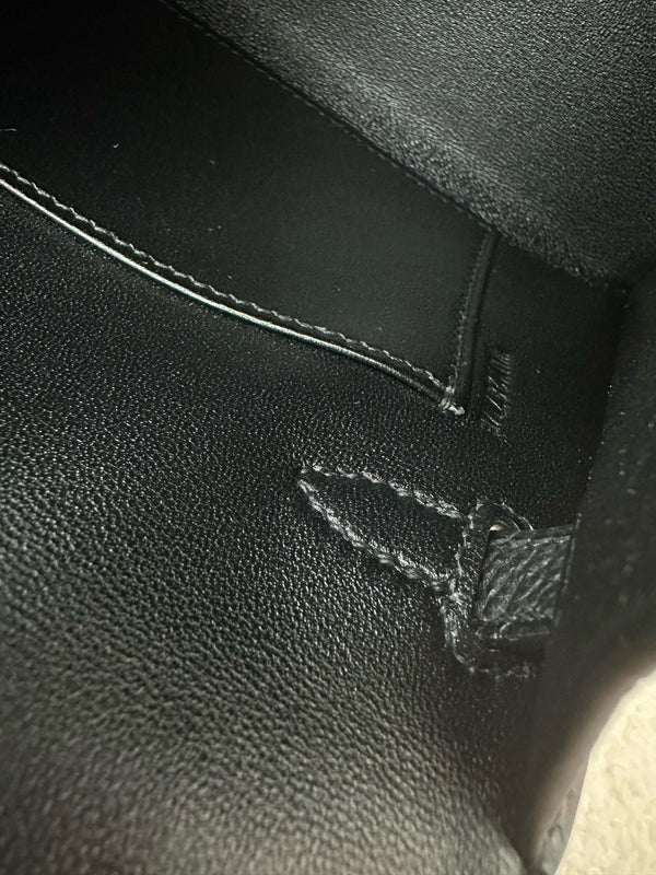 HM Mini Kelly 19cm Black Epsom Gold Hardware Best Version