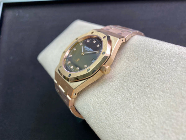 Audemars Piguet Royal Oak Jumbo 39mm Extra-Thin Rose Gold Smoked Slate Grey Dial