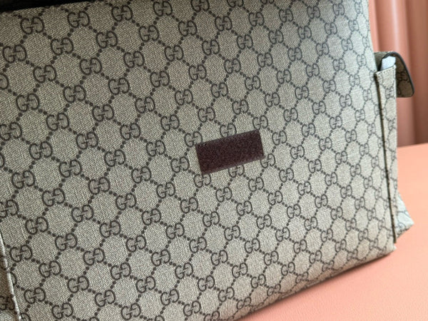 GC Large Changing Bag Beige Ebony Monogram Canvas