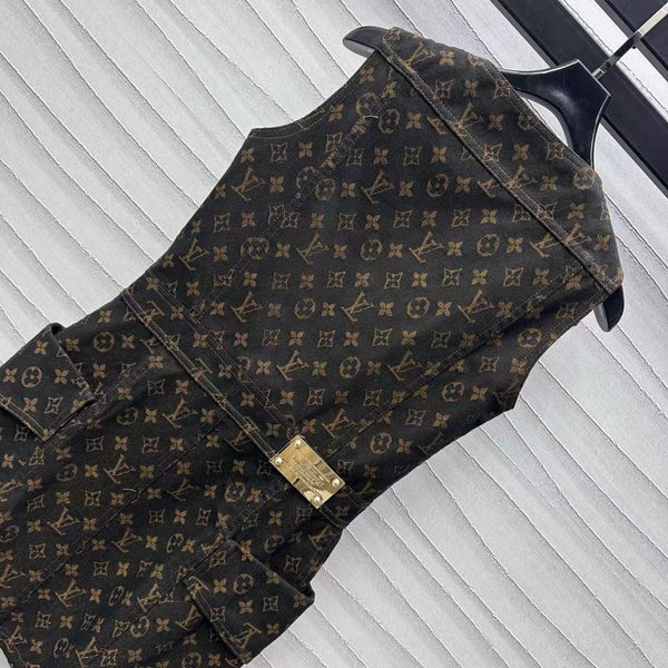 LV Monogram Denim Set